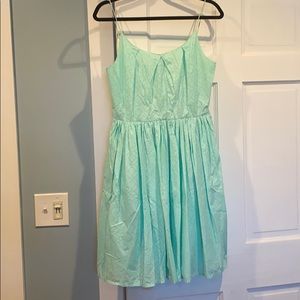 J Crew eyelet dress with pockets